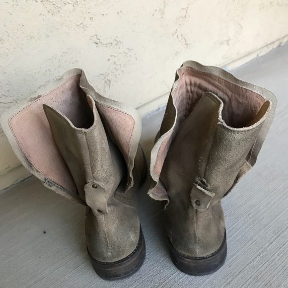 Free people suede slip on moto ankle boots size 41 - Picture 3 of 8